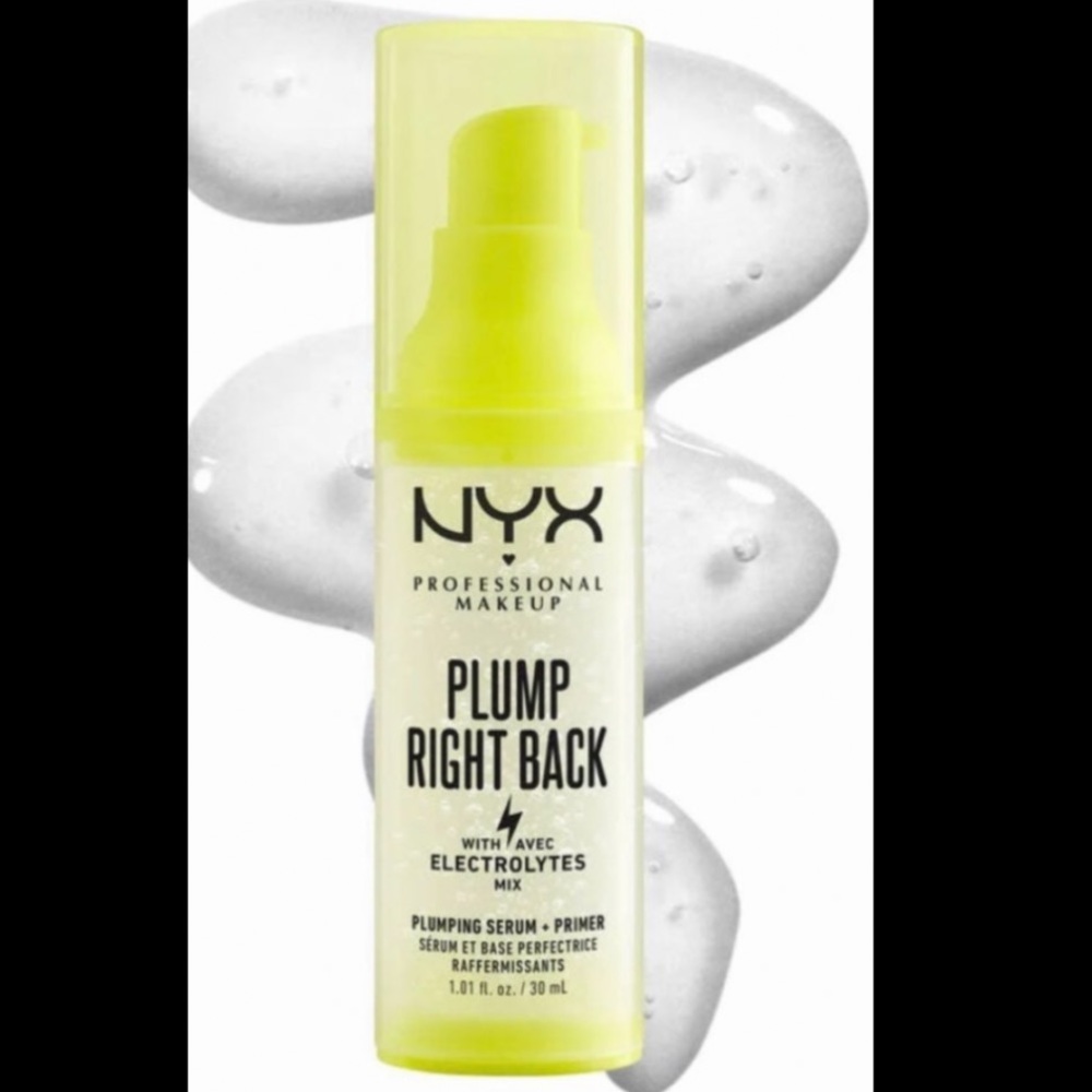 NYX Plump Right Back Primer- Plumping serum & primer infused w/electrolytes!